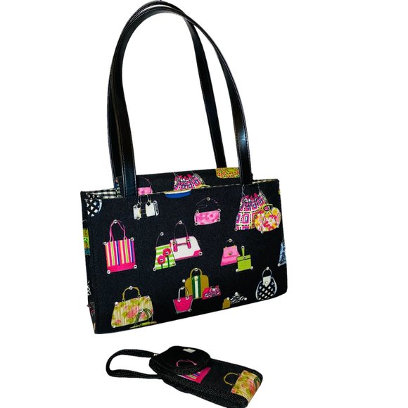 Cute Black Purse Bag Images of Purses Bright Colours Extra pouch - Picture 1 of 8